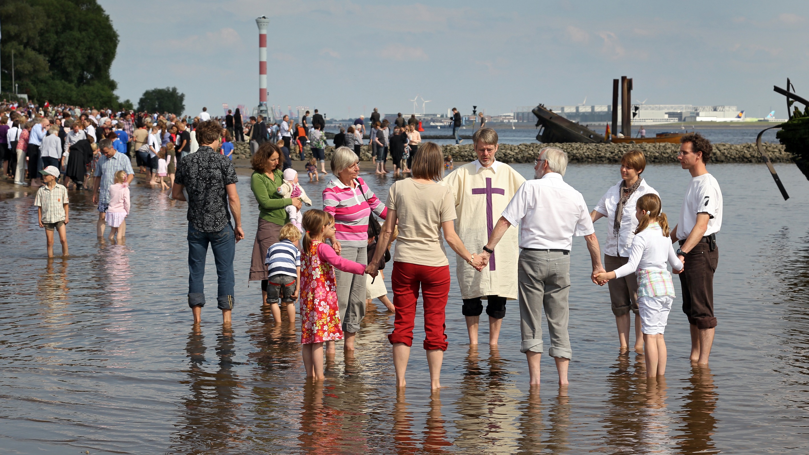 Grosses Tauffest Am Hamburger Elbstrand Nordkirche De