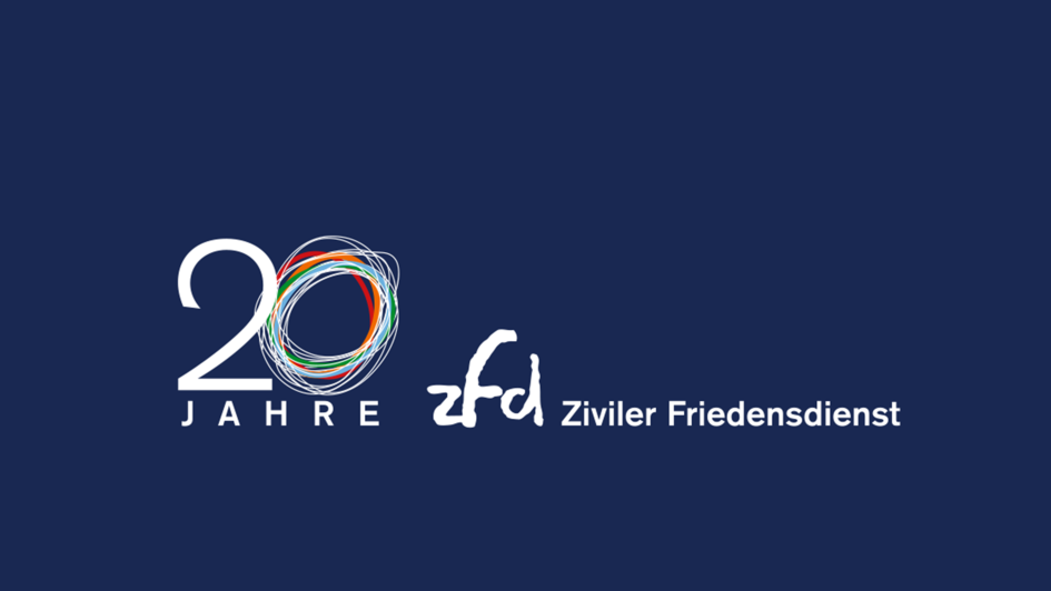 Logo 20 Jahre Ziviler Friedensdienst