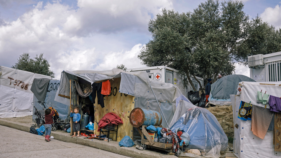 Flüchtlingscamp 'Moria' auf der griechischen Insel Lesbos