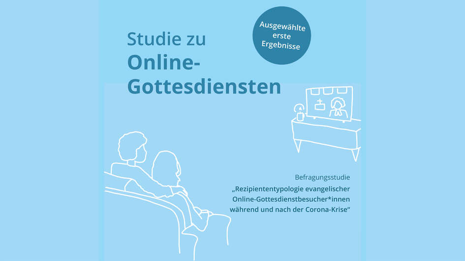 Ausschnitt aus Deckblatt der Studie zu Online-Gottesdiensten