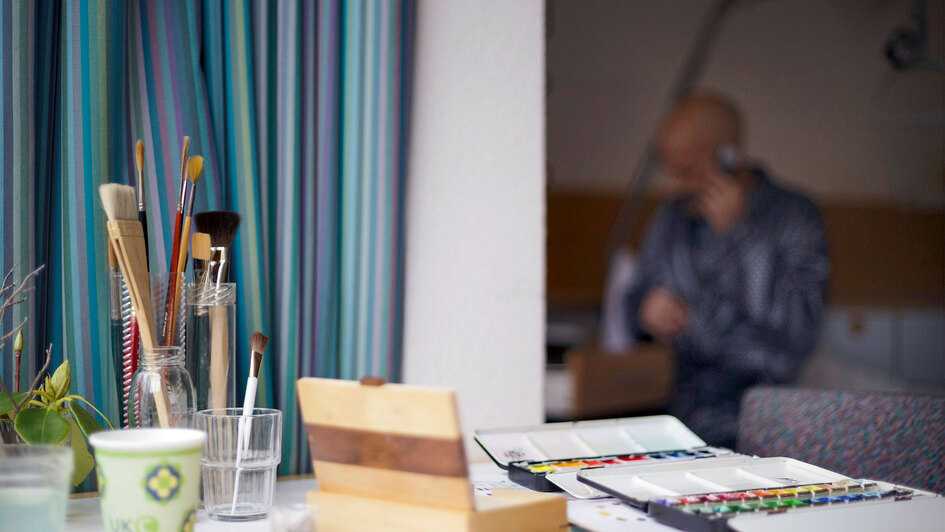 Ein Patient auf einer Palliativstation im Krankenhaus. Ein Patient auf einer Palliativstation im Krankenhaus.