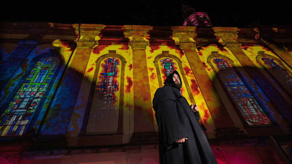 Proben fuer Multimedia-Show 'Luther-Moment' gestartet Proben fuer Multimedia-Show 'Luther-Moment' gestartet