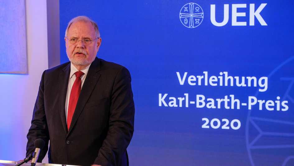 Michael Beintker wurde am 7. Mai 2021 mit der Verleihung des Karl-Barth-Preises 2020 in Hannover für sein theologisches Gesamtwerk geehrt