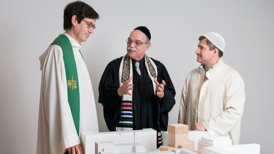 Pfarrer Gregor Hohberg, Rabbiner Andreas Nachama und Imam Kadir Sanci