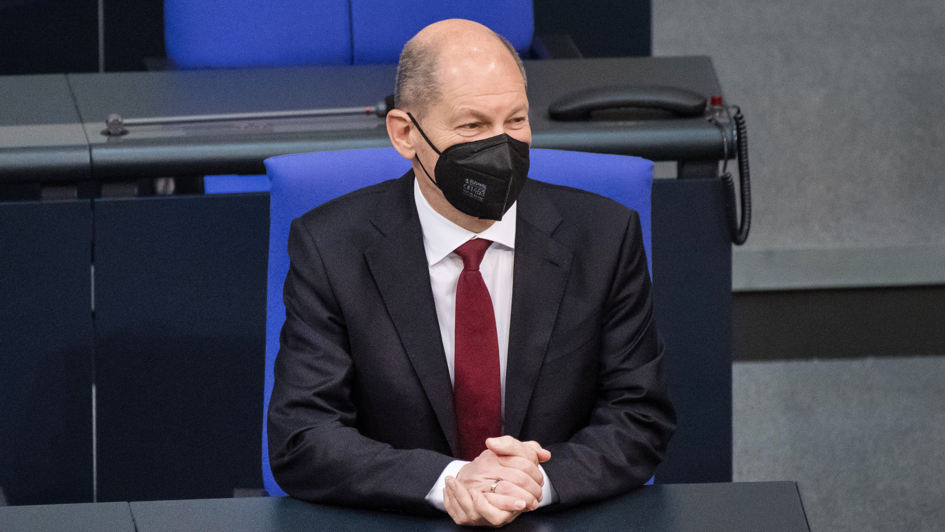Olaf Scholz im Bundestag Olaf Scholz im Bundestag