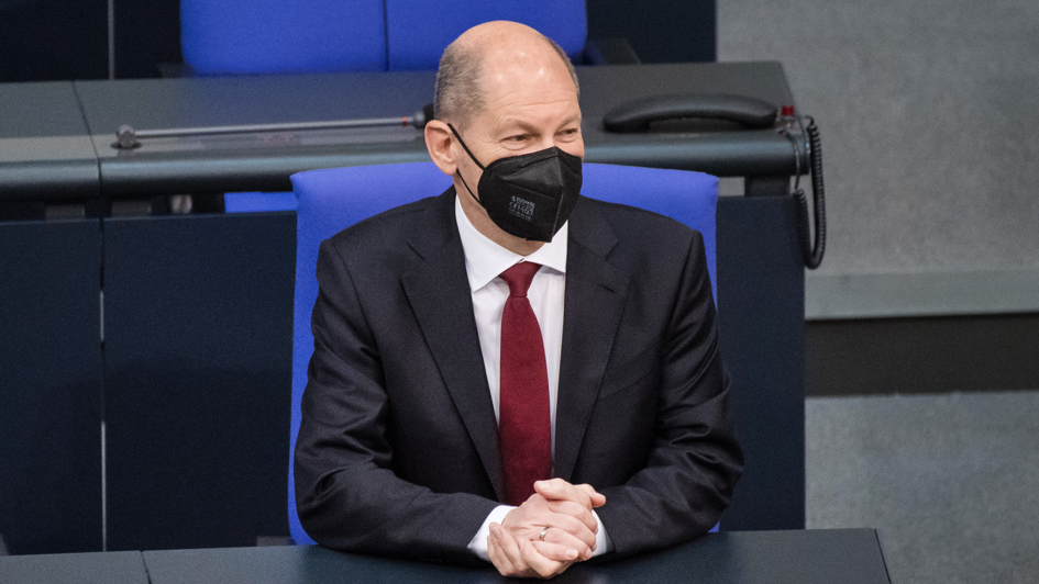 Olaf Scholz im Bundestag