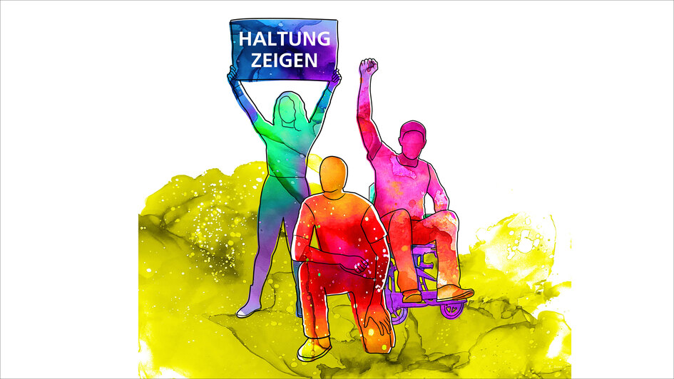 Motivbild 'Haltung zeigen' Motivbild 'Haltung zeigen'
