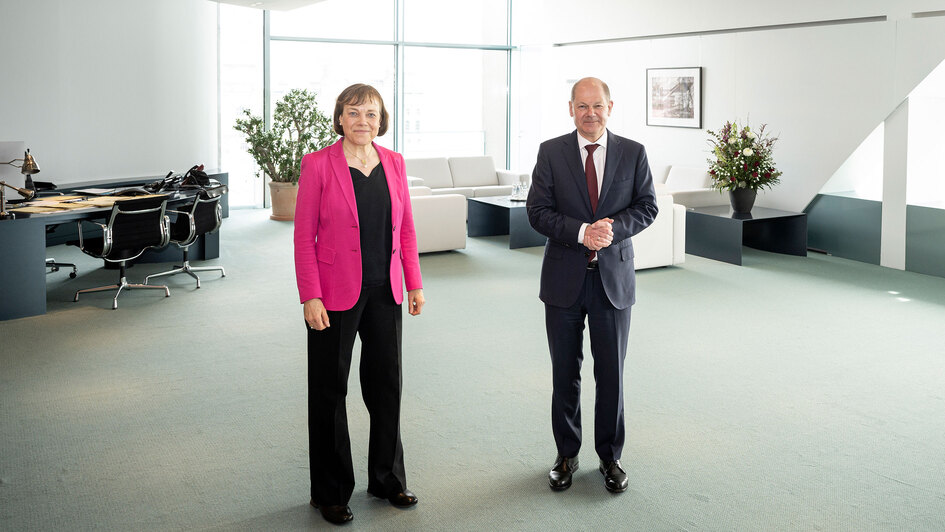 Annette Kurschus und Olaf Scholz Annette Kurschus und Olaf Scholz