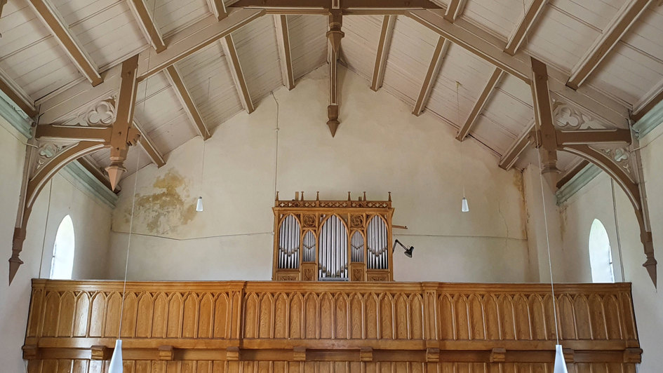 Orgel in der Dorfkirche Pollitz in Sachsen-Anhalt
