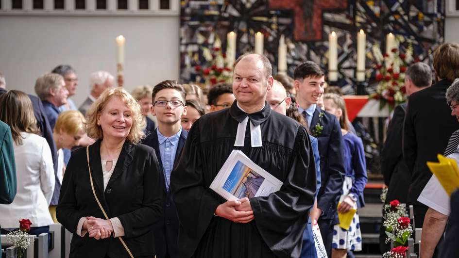 Konfirmationsgottesdienst in der Lukaskirche in Hannover