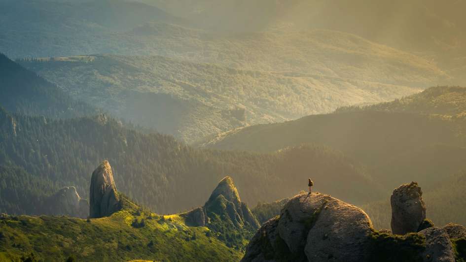 Unberührte grüne Landschaft