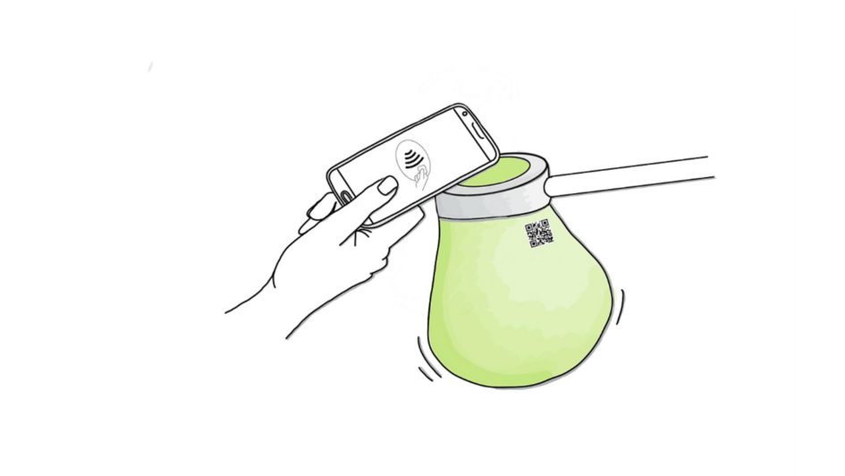 Digitaler Kollektenbeutel mit Handy