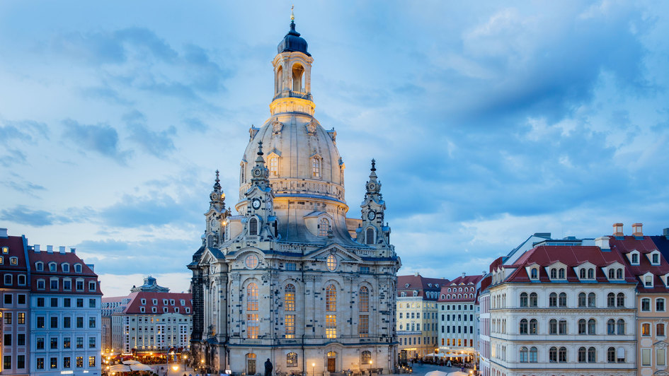 Frauenkirche in Dresden - Abendstimmung