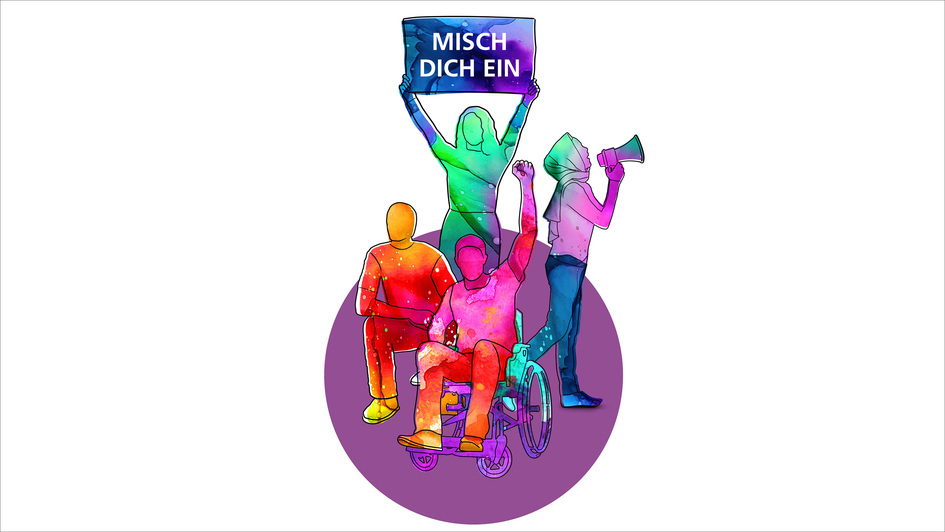 Motivbild der Interkulturellen Wochen gegen Rassismus Motivbild der Interkulturellen Wochen gegen Rassismus