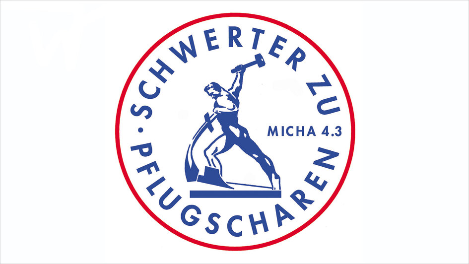 Logo Schwerter zu Pflugscharen Logo Schwerter zu Pflugscharen