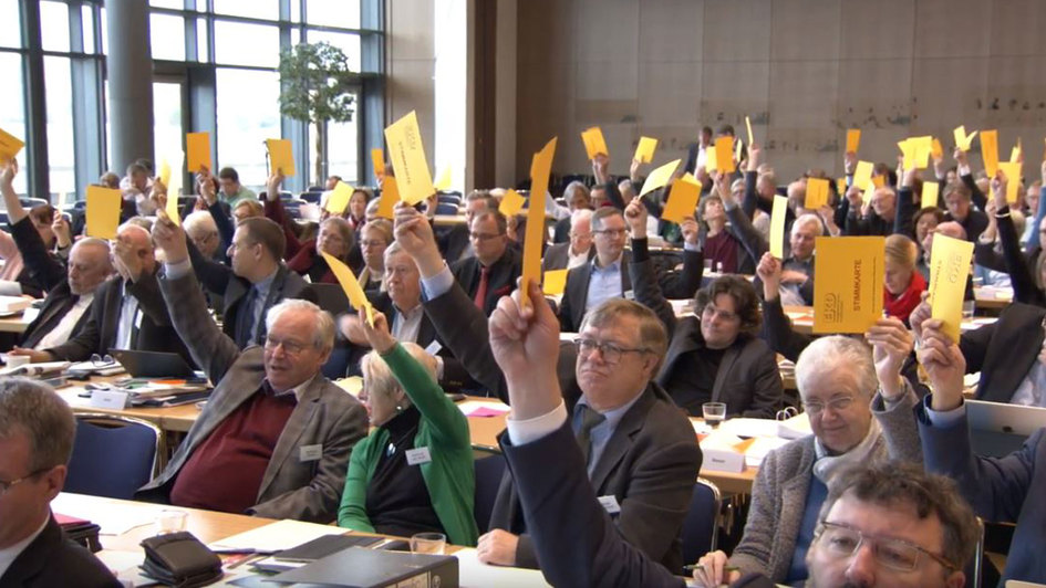 Das Plenum bei der 6. Tagung der 12. Synode der EKD 2019 in Dresden