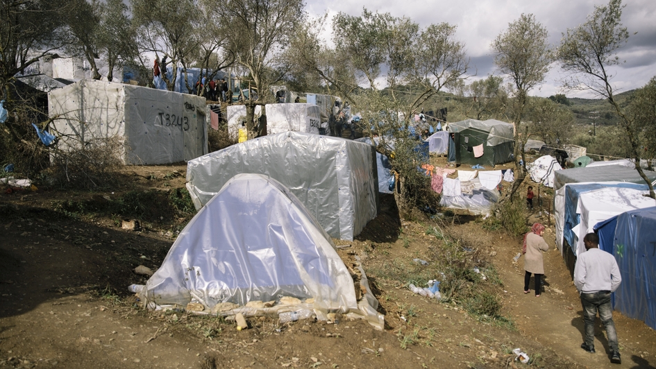 Flüchtlingslager auf Lesbos Flüchtlingslager auf Lesbos