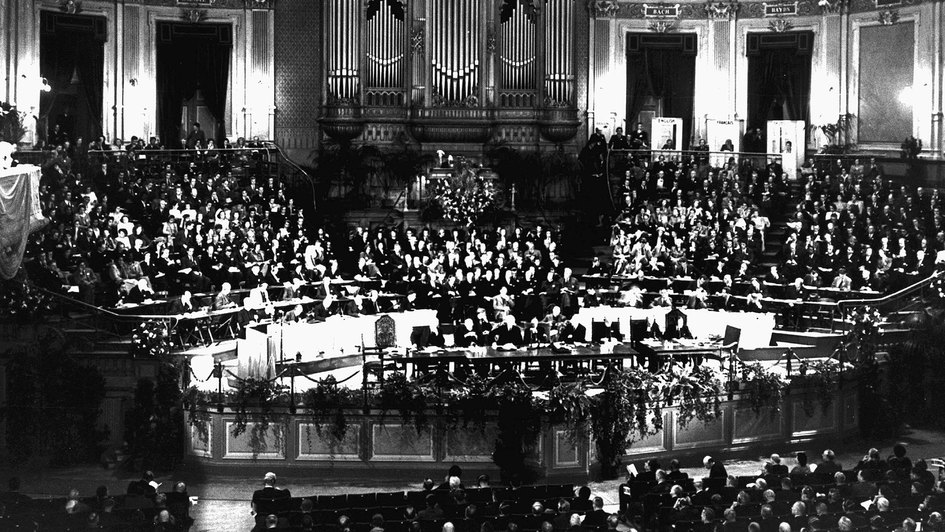 Erste Vollversammlung des Ökumenischen Rates der Kirchen 1948 in Amsterdam