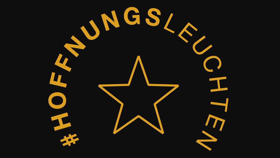 Logo der Aktion #hoffnungsleuchten - Stern Logo der Aktion #hoffnungsleuchten - Stern