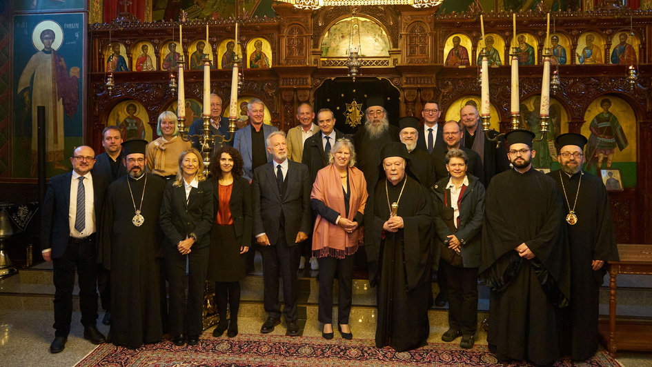 Delegierte des Ökumenischen Patriarchats und der Evangelischen Kirche in Deutschland (EKD)