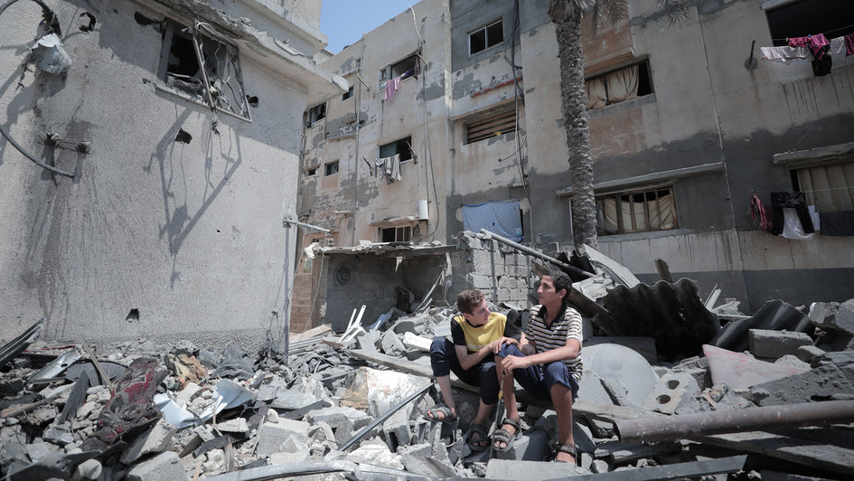Symbolbild: Zerstörte Häuser in Gaza