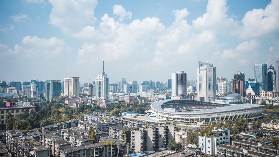 Blick auf Chengdu (China) Blick auf Chengdu (China)