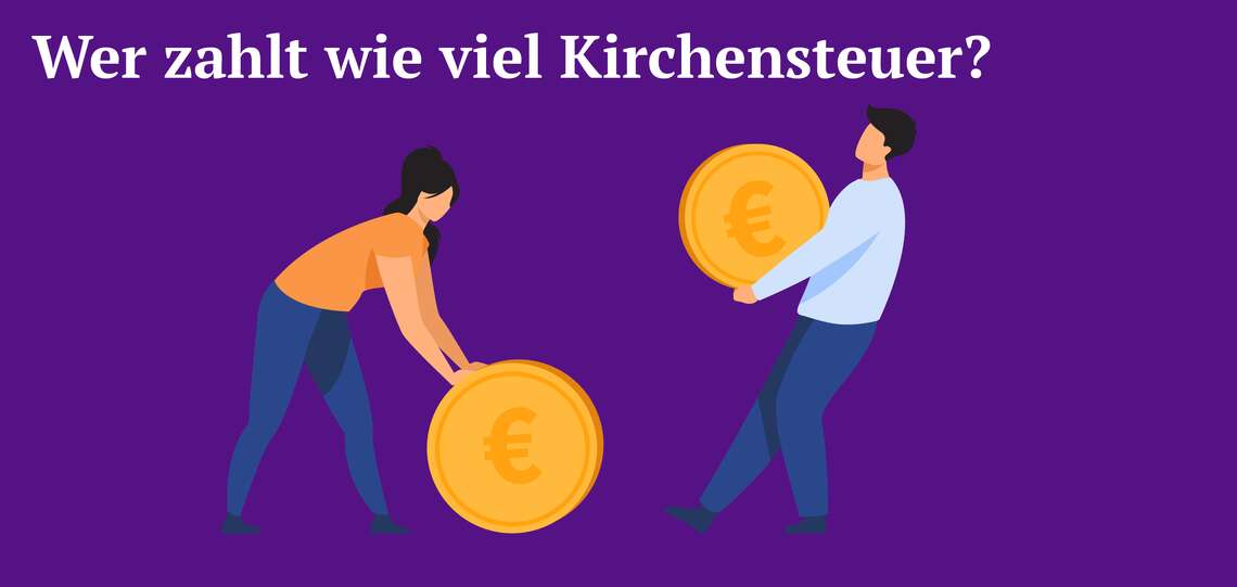 Infografik: Wer zahlt wieviel Kirchensteuer? Infografik: Wer zahlt wieviel Kirchensteuer?
