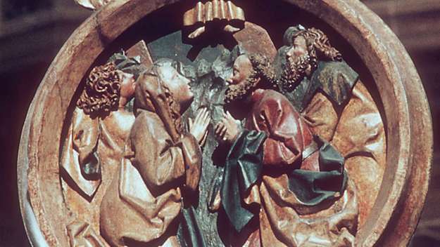 Darstellung des „Engelsgrußes“ in der St. Lorenzkirche in Nürnberg