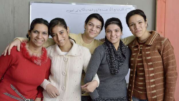 Mitarbeiterinnen der Organisation „Bless“ in Ägypten