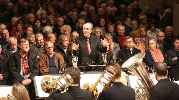 Ein Bläserensemble gestaltete den Abend im Braunschweiger Dom musikalisch.