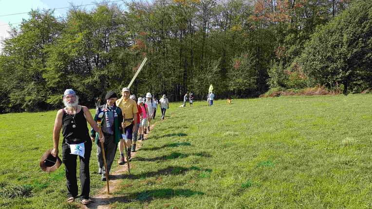 Klimapilger bei Zülpich in NRW