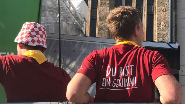 Junge Menschen beim Kirchentag 2019 in Dortmund