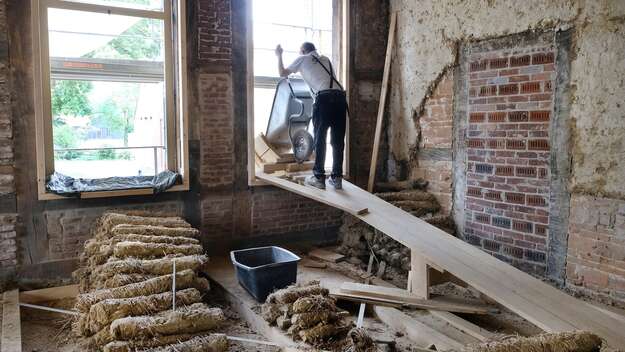 Baustelle im Kloster Loccum