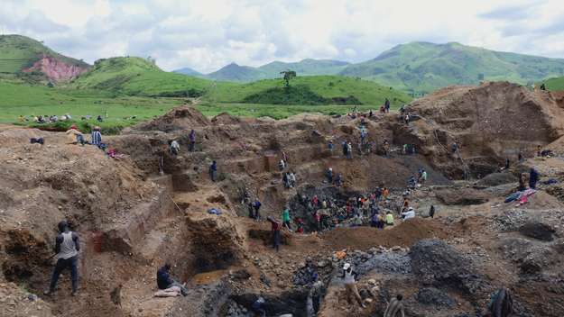 Coltanmine in Fungamwaka (Demokratische Republik Kongo)
