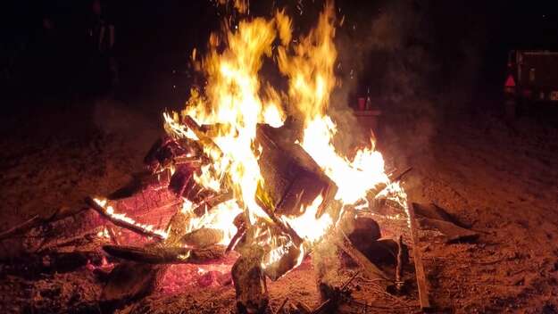 Lohderndes Martinsfeuer