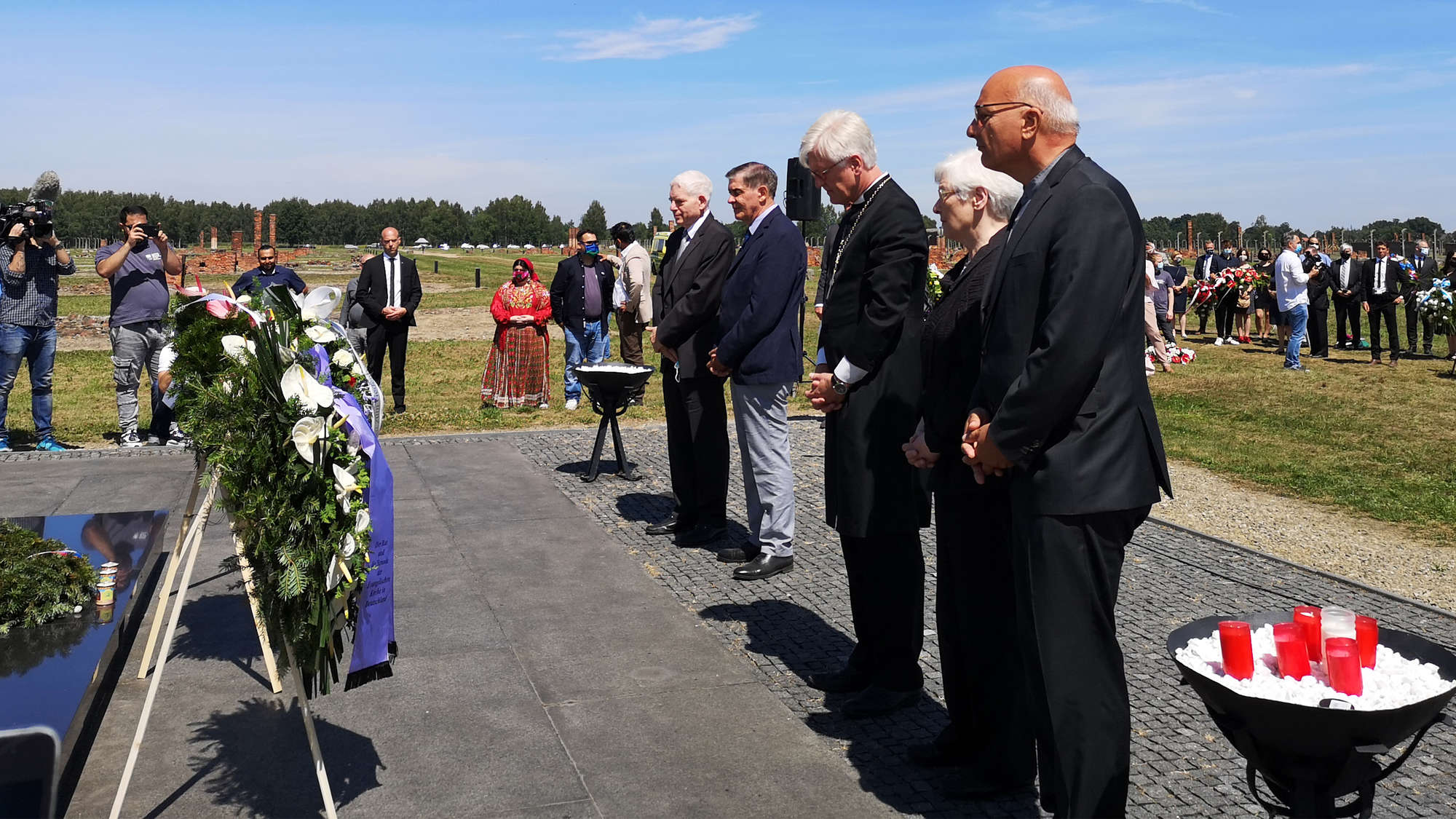 Gemeinsames Gedenken in Auschwitz