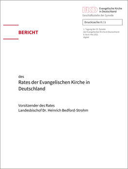 Cover: Bericht des Rates