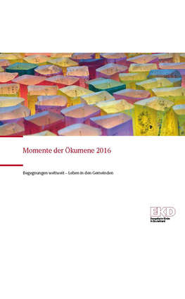 Cover: Momente der Ökumene 2016
