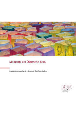 Cover: Momente der Ökumene 2016