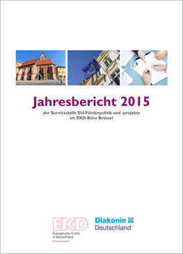 Cover Jahresbericht 2015 der Servicestelle Förderpolitik