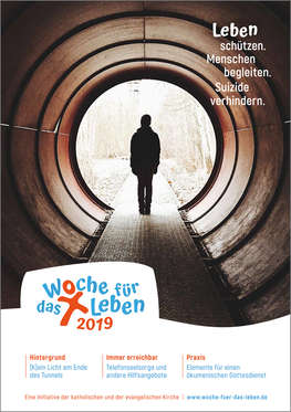 Cover des Themenheftes 'Woche für das Leben 2019'