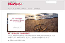 Screenshot www.evangelische-friedensarbeit.de