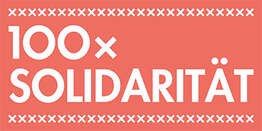 Logo100 x Solidarität Logo100 x Solidarität