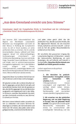 Gemeinsamer Appell Belarus Gemeinsamer Appell Belarus