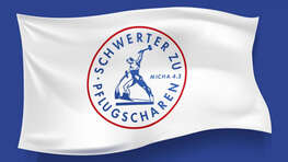 Logo 'Schwerter zu Plugscharen' Logo 'Schwerter zu Plugscharen'
