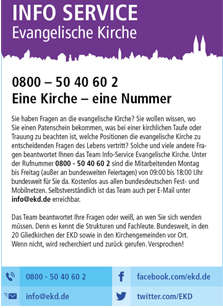 Anzeige Info-Service Beispiel Anzeige Info-Service Beispiel