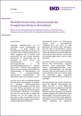 Cover Rede Kirsten Fehrs Johannisempfang 2026