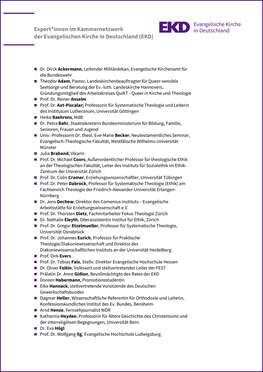 Cover Expert*innen im Kammernetzwerk EKD