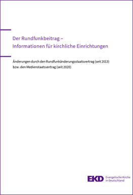 Cover: Merkblatt Rundfunkbeitrag 2026