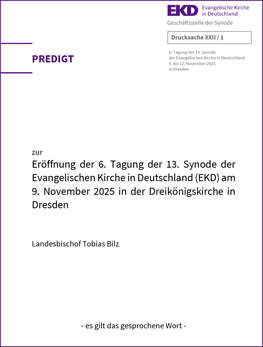 Cover Predigt Eröffnungsgottesdienst Synode 2025 – Landesbischof Tobias Bilz